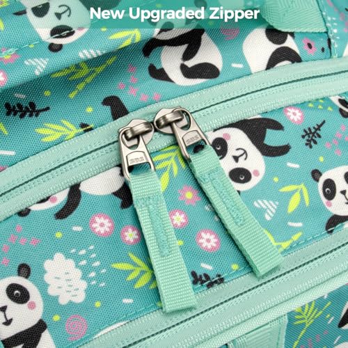 Choco Mocha Kids Backpack for Girls Cheetah Backpack Kids Elementary School Backpack for Girls Ages 6-8 Kid Bookbag 17 Inch with Chest Strap, Green - color: Leopard Print-green