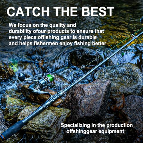 Sougayilang Fishing Rod Reel Combo with Telescopic Fishing Pole Spinning Reel Carrier Bag for Travel Saltwater Freshwater Fishing - size: 7.87 ft, style: A-fishing Full Kits With Carrier Case