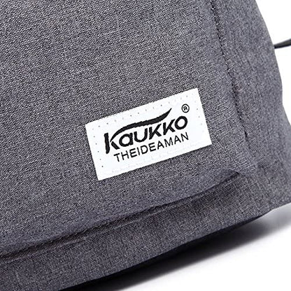 KAUKKO Drawstring Sports Backpack Gym Yoga Bag Shoulder Rucksack for Men and Women (4-GREY) - color: 4-grey