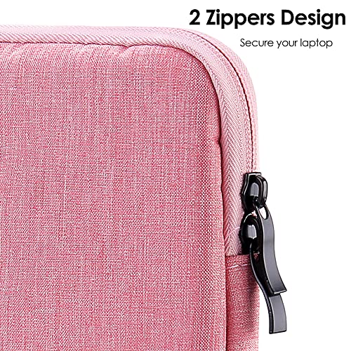 ProElife 15-Inch Laptop Sleeve Case for 2025-2023 MacBook Air 15 inch with M4 M3 M2 Accessory Traveling Carrying Case Water-Resistant Bag Cover for MacBook Air 15'' 2025 2024 2023 M4 M3 M2 (Pink) - color: Pink