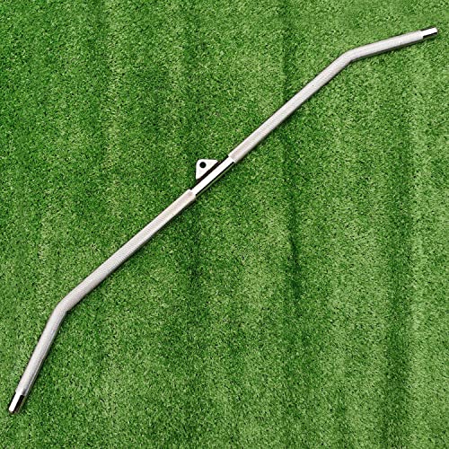 Lat Pulldown Attachments for Cable Machine, 29/39/ 48 Inch Wide Grip Lat Pull down Bar with Non-slip Handle, Lat Bar for Home Gym Tricep Bar Training - color: Solid Bar 45 Inch