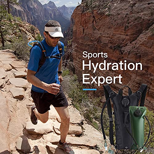 Water Backpack Hydration Backpack with Bladder Lightweight & Waterproof Hydration Pack for Hiking, Cycling, Running,Climbing Outdoorer ,Gift for dad - color: Black