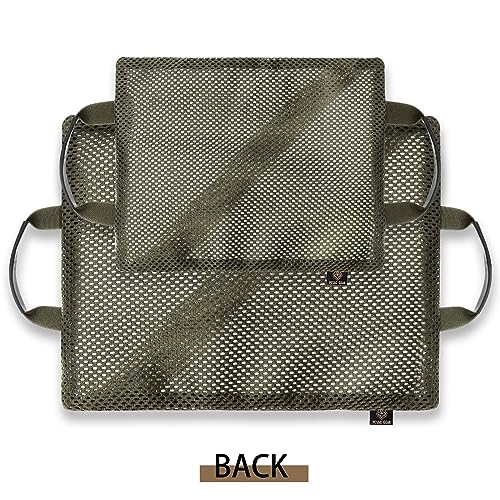 PETAC GEAR Tactical Storage Mesh Pouch Set,Insert Modular Utility Admin Pockets,Travel Organizer EDC Bag - color: Ranger Green -BK