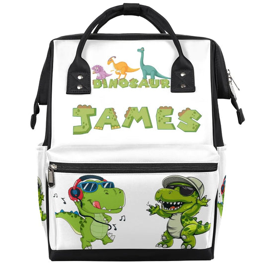 Dinosaur Diaper Bag Personalized Diaper Backpack for Baby Boys Large Nappy Backpack for Mom Waterproof Mommy Bags 11x7x15.7 Baby Diaper Backpack for Dad Mom Gifts - color: Color 11