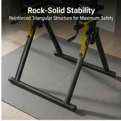 Foldable Pull Up Bar Standing for Home Gym Equipment Strength Training Calisthenics Workout with Dip Station Leg Raise Chin Up Bar Adjustable Portable Garage Gym
