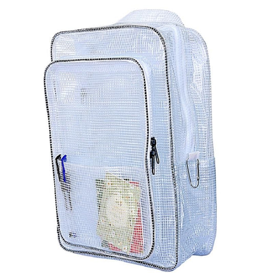 15.7"Anti-static clear pvc backpack,cleanroom engineer tool bag full cover pvc for put computer tool working in clean room, semiconductor industry … - color: One Piece White Small