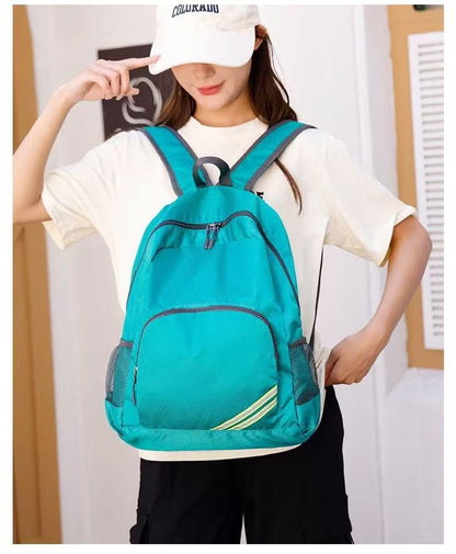 Geboldil Men's and women's waterproof backpack traveling backpack peacock green - color: Peacock Green