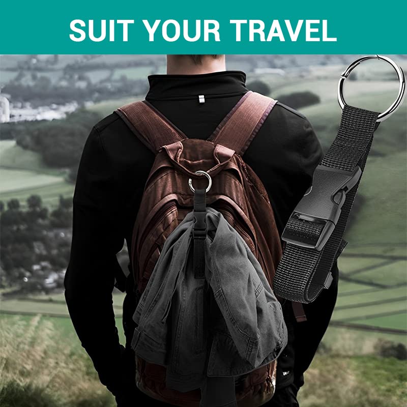 2 Pack Luggage Straps - Adjustable Suitcase Belts Travel Accessories - Jacket Gripper Arm Saver Easy to Carry Your Extra Bags (Green) - color: Green