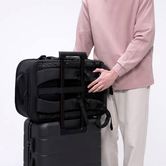 PUREVAVE Laptop Backpack with YKK Zippers for Men and Women - color: Coal Black
