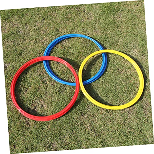 Soccer Agility Rings Set 9pcs Training Equipment for Football Basketball Abs Material