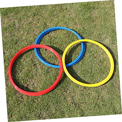 Soccer Agility Rings Set 9pcs Training Equipment for Football Basketball Abs Material