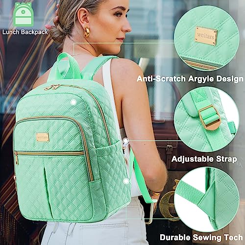 Weitars Lunch Backpack For Women Men,20L Cooler Backpack Insulated Lunch Bag For Women With Side Pockets Waterproof,Meal Prep Backpack,Adult Backpack Cooler For Lunch Picnic Hiking Camping Beach - color: Green