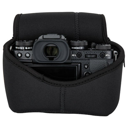 Neoprene Camera C Sleeve for Fuji X-T5+18-55mm Z6III Z7II +24-70mm lens - color: MC0BK