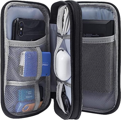 Diabetic Supplies Travel Case Organizer for Test Strips, Lancets, Needles, Lancing Device, Glucose Meter, Alcohol Wipes, Insulin Pens, Syringes, Diabetes Testing Kit Storage Bag (Black) - color: Black