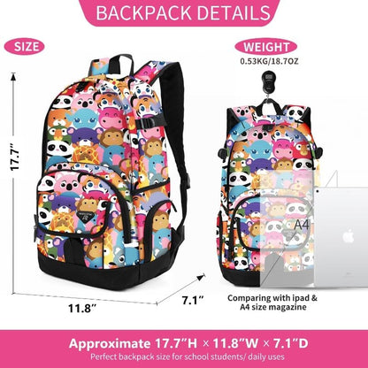 rickyh style School Backpack Travel Bag for Men & Women Lightweight College Back Pack with Laptop Compartmen - color: 04dm