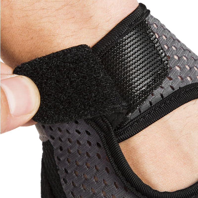 Mealah Men & Women Breathable Workout-Glove - UV Protection Fingerless Gym Gloves for Fitness Rowing Cycling - color: Black with PU
