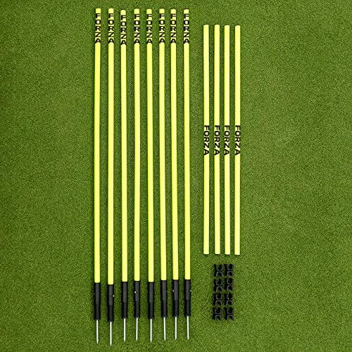 FORZA Pro Adjustable Hurdle Set | Speed & Agility Training with Rubber Bases or Ground Spikes for Extra Stability [4ft or 5ft] - size: 5ft, style: With Ground Spike