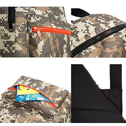 CAIWEI US Army Camo Children's backpack (Snow camouflage) - color: Snow Camouflage