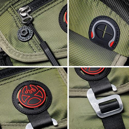 NICGID Sling Bag Chest Shoulder Backpack Crossbody Bags for Tablet Laptop Outdoor Hiking Men Women - color: Army Green-2629