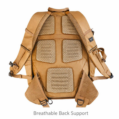 Lewis N. Clark 28L Hiking Daypack – Full-Size Trail Backpack with Padded Straps, Rain Cover & Removable Laptop Sleeve - color: Brown, size: 28L
