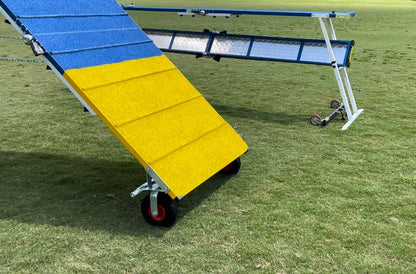 DogSport Rubber Surface Dog Agility A-Frame (7'), On-Wheel Interface is Ready, 7545RW-PU - size: 7'
