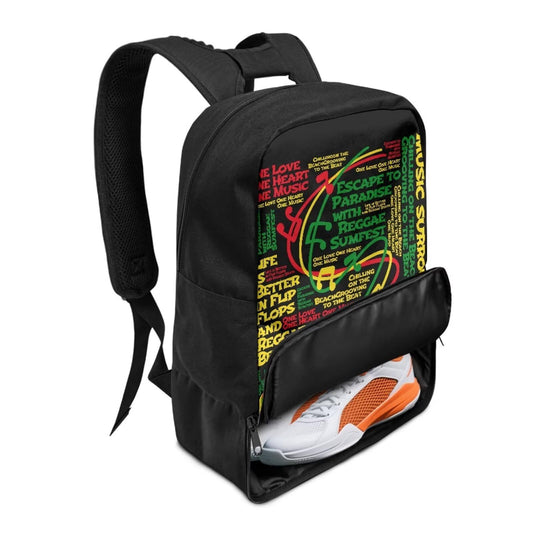 18.5in Basketball Backpack Basketball Bag with Shoe Compartment & Ball Holder, Waterproof Bag for Soccer Volleyball - color: Creative Text Woods Wolf Print