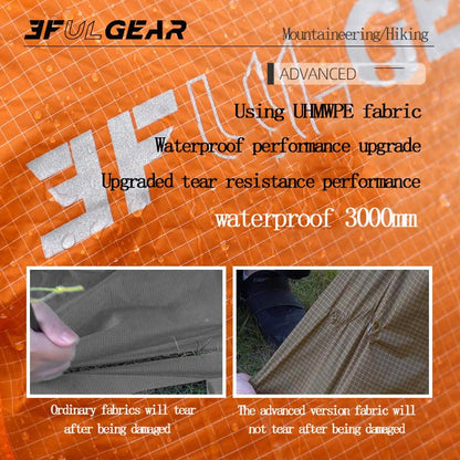 3F 20-85L backpack rain cover, waterproof, dustproof, wear-resistant, tear resistant outdoor hiking backpack cover (orange-L) - color: Orange-l