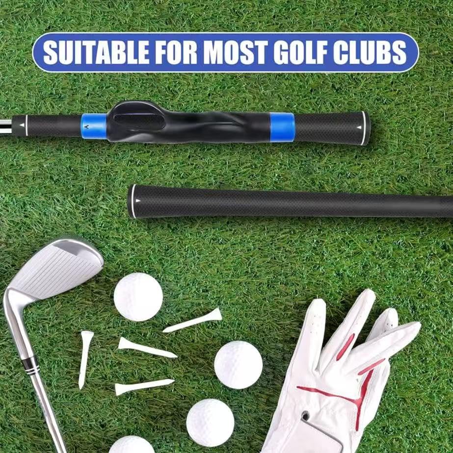 Golf Grip Posture Corrector - Adjustable Golf Club Handle Trainer | Fix Hand Placement & Improve Swing Grip for Beginners & Golfers
