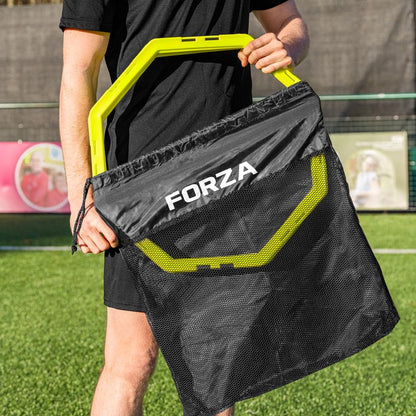FORZA Agility Training Octa Rings [Pack of 6] | Soccer Training Equipment | Multi-Sport Agility Ring Set | Speed Training Equipment | Sports Equipment - color: Fluro Yellow