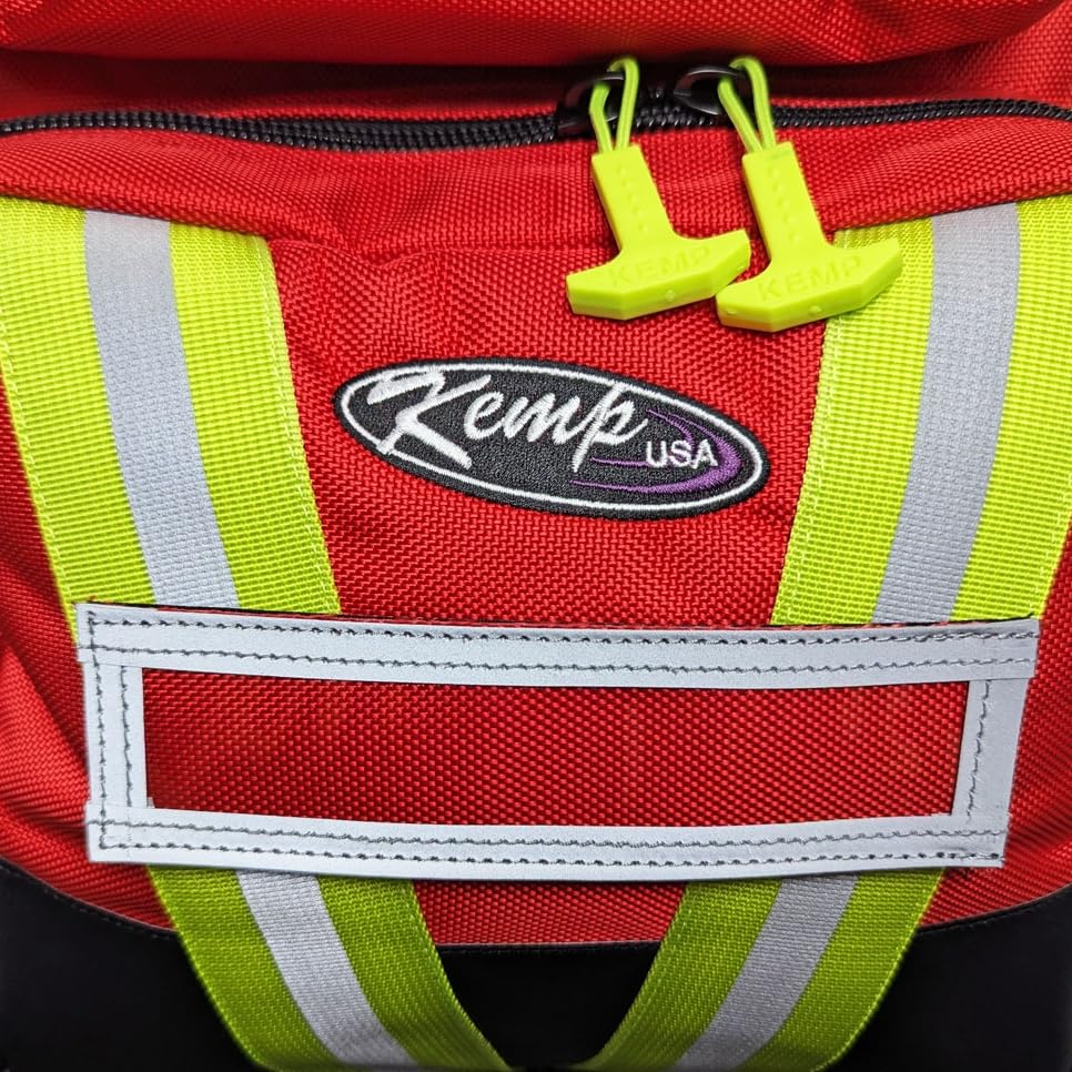 Kemp USA Premium Ultimate EMS Backpack Red Emergency Medical Trauma Bag - color: Premium Red