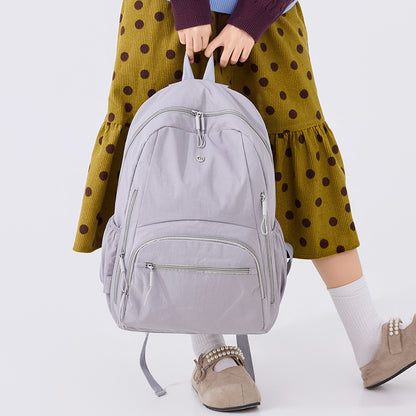 Backpack for Women, Work College Laptop Backpack, Lightweight Travel Backpack Purse, Casual Daypack Bag (Grey) - color: Grey