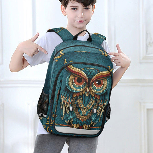 ALAZA Owl Print Gothic Boho Laptop Backpack Purse for Women Men Travel Bag Casual Daypack with Compartment & Multiple Pockets - color: Owl