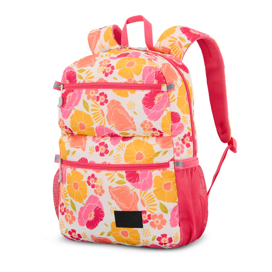 High Sierra Everclass Backpack - Travel or Work Laptop Bookbag with 360° Reflectivity, Dual Water Bottle Pockets & Fits Laptops Up To 15.6”, One Size, SURF FLORAL/PINK - color: Surf Floral / Pink